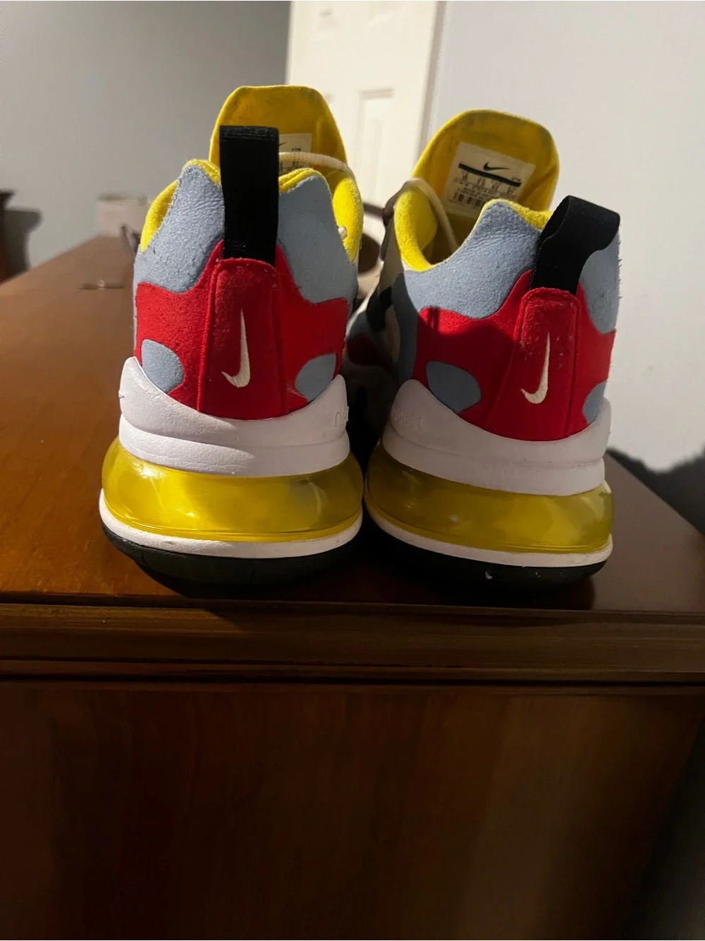 Nike Air Max 270 React Bauhaus (Women's Shoe). Gently Used. Size 10.